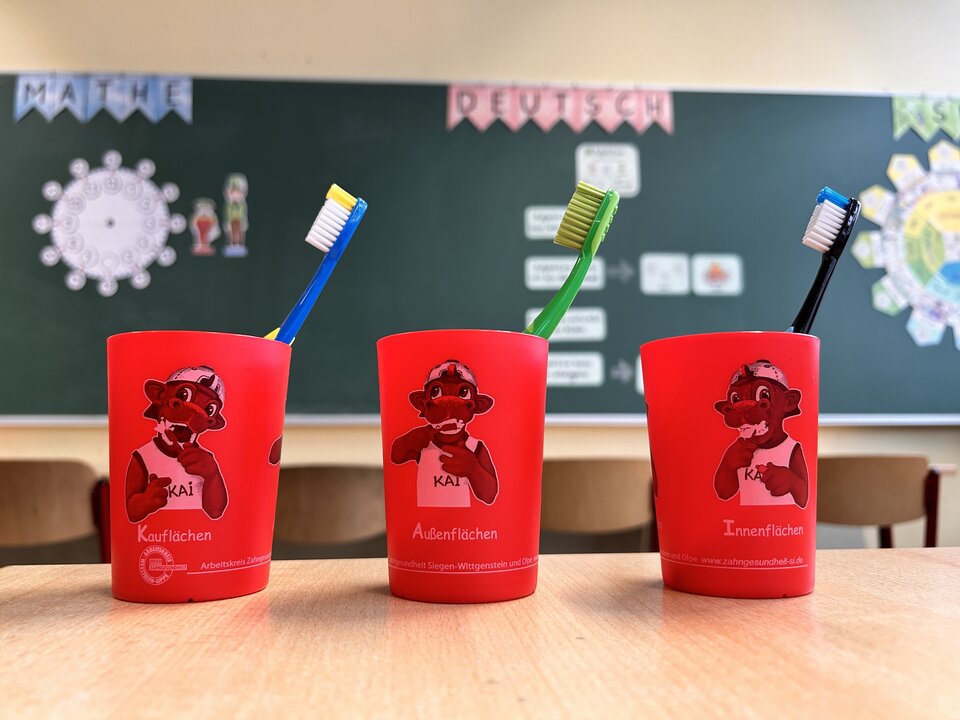 Gemeinsam Zähne putzen